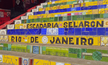 Escadaria Selarón colorful mosaic tiles in Rio de Janeiro
