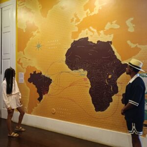 Visitors exploring the Museum of Afro-Brazilian History and Culture in Rio