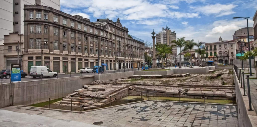 Valongo Wharf, UNESCO World Heritage site in Rio de Janeiro